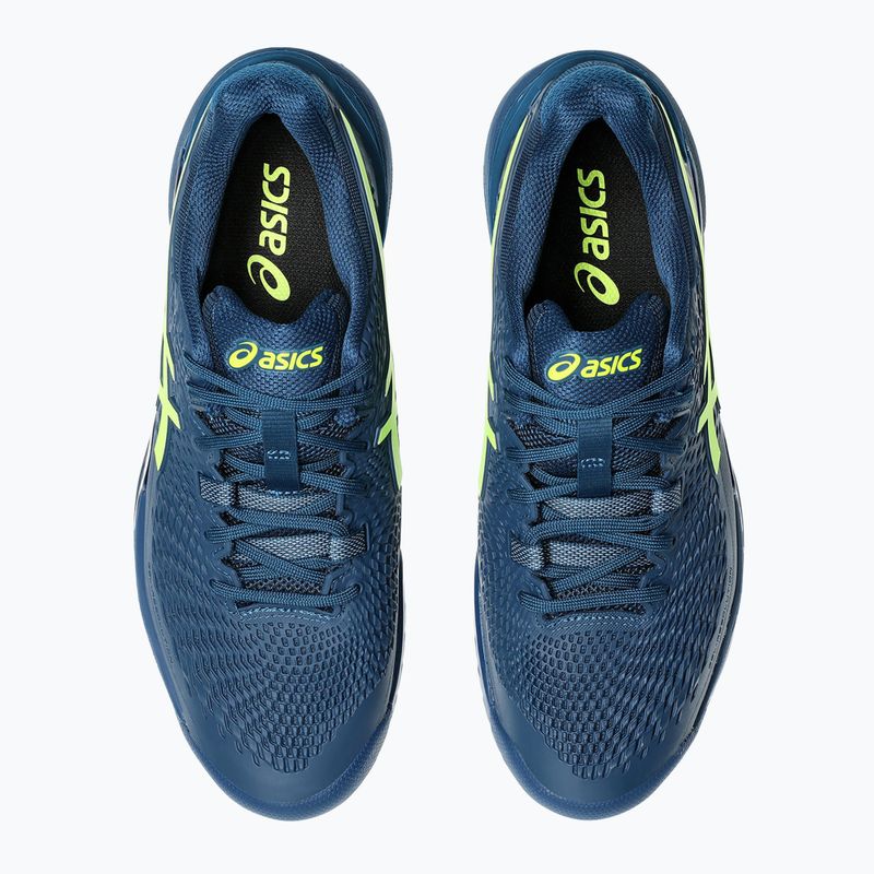 Мъжки обувки за тенис ASICS Gel-Resolution 9 mako blue/safety yellow 12