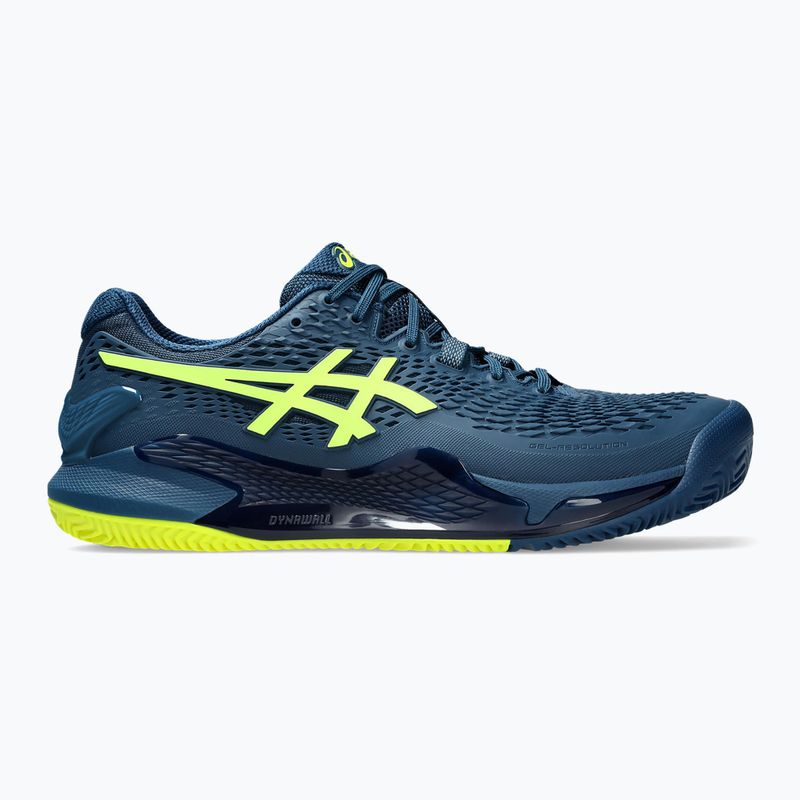 Мъжки обувки за тенис ASICS Gel-Resolution 9 Clay mako blue/safety yellow 8