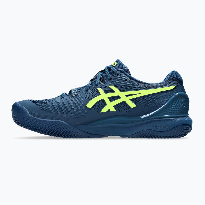 Мъжки обувки за тенис ASICS Gel-Resolution 9 Clay mako blue/safety yellow 9