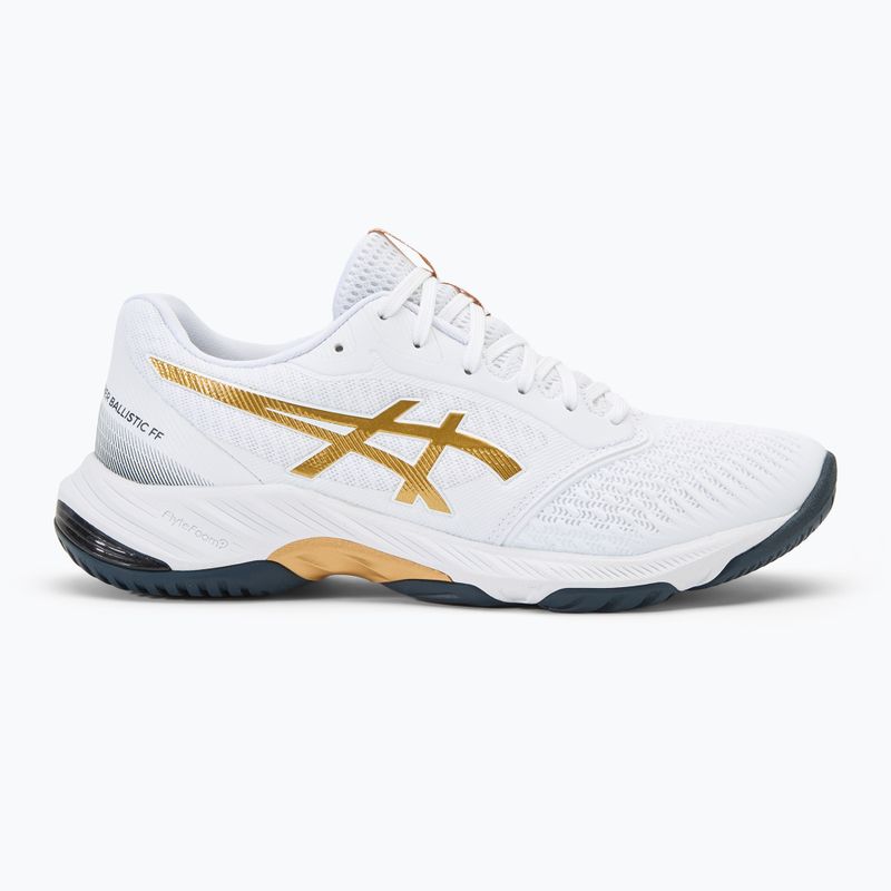 Мъжки обувки ASICS Netburner Ballistic FF 3 white/pure gold 2