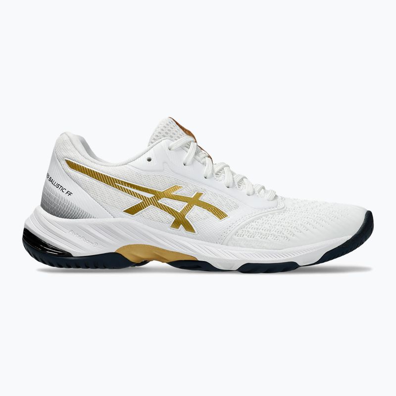 Дамски обувки ASICS Netburner Ballistic FF 3 white/pure gold