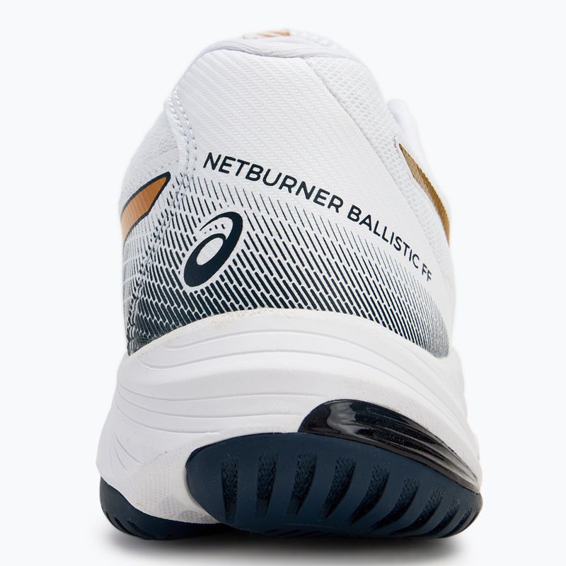 Дамски обувки ASICS Netburner Ballistic FF 3 white/pure gold 6