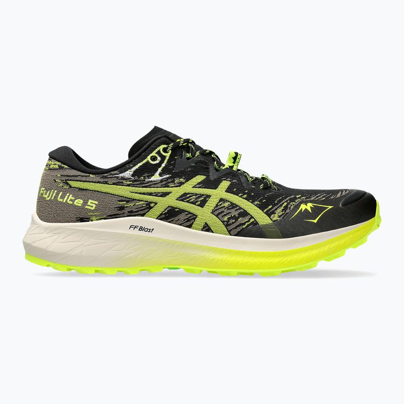 Мъжки обувки за бягане ASICS Fuji Lite 5 black/safety yellow 8