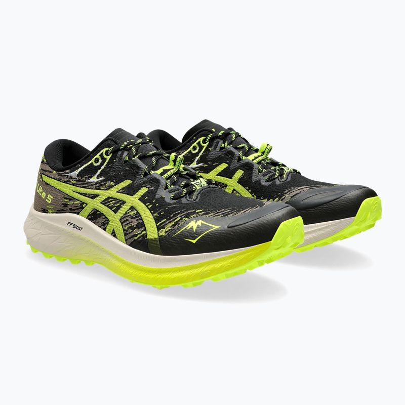 Мъжки обувки за бягане ASICS Fuji Lite 5 black/safety yellow 10