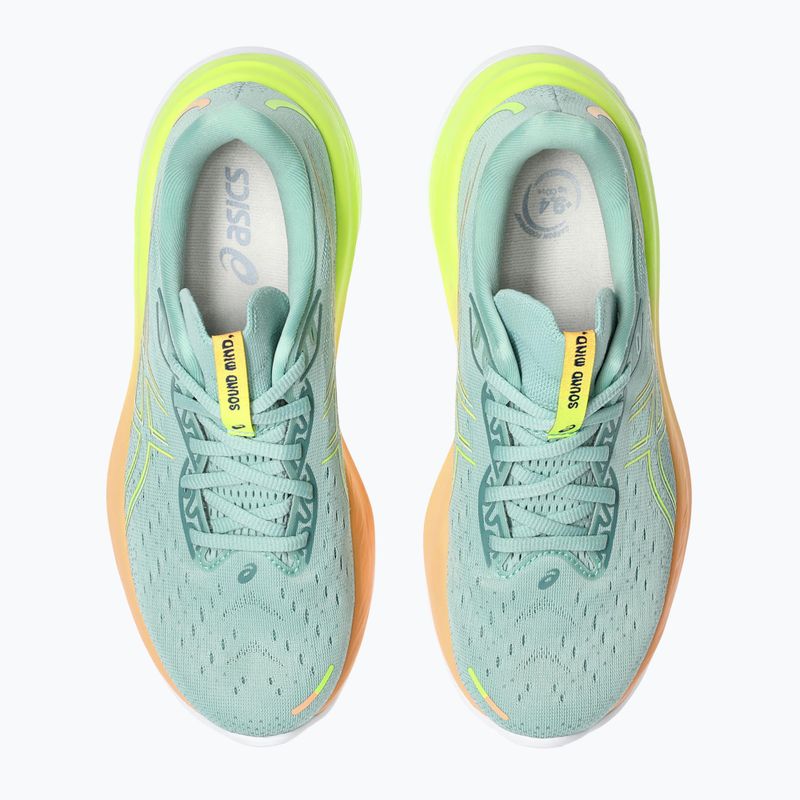 Дамски обувки за бягане ASICS Gel-Cumulus 26 Paris light celadon/safety yellow 8
