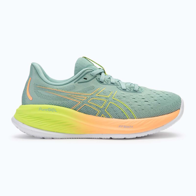 Дамски обувки за бягане ASICS Gel-Cumulus 26 Paris light celadon/safety yellow 2