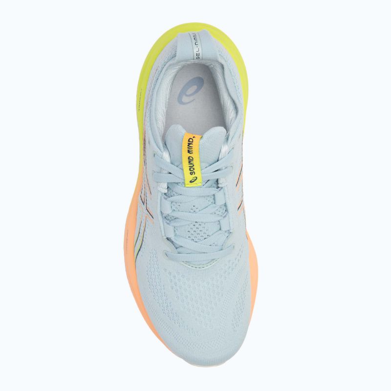 Дамски обувки за бягане ASICS Gel-Nimbus 26 Paris cool grey/safety yellow 5