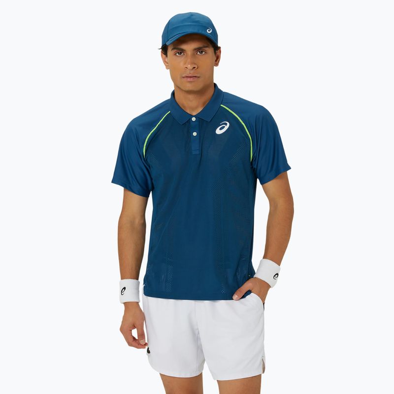 Мъжка поло тениска ASICS Match Actibreeze Polo mako blue