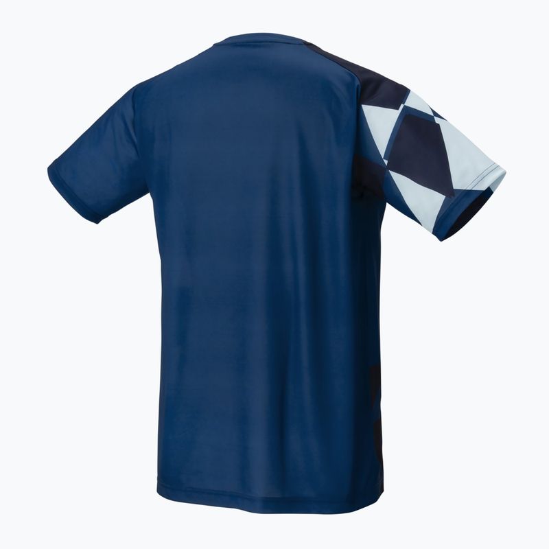 Мъжка тениска за тенис YONEX 16744 Practice ink blue 2