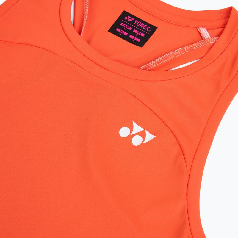 Дамска тениска/фланелка за тенис YONEX 16853 Practice Tank In cyber orange 3