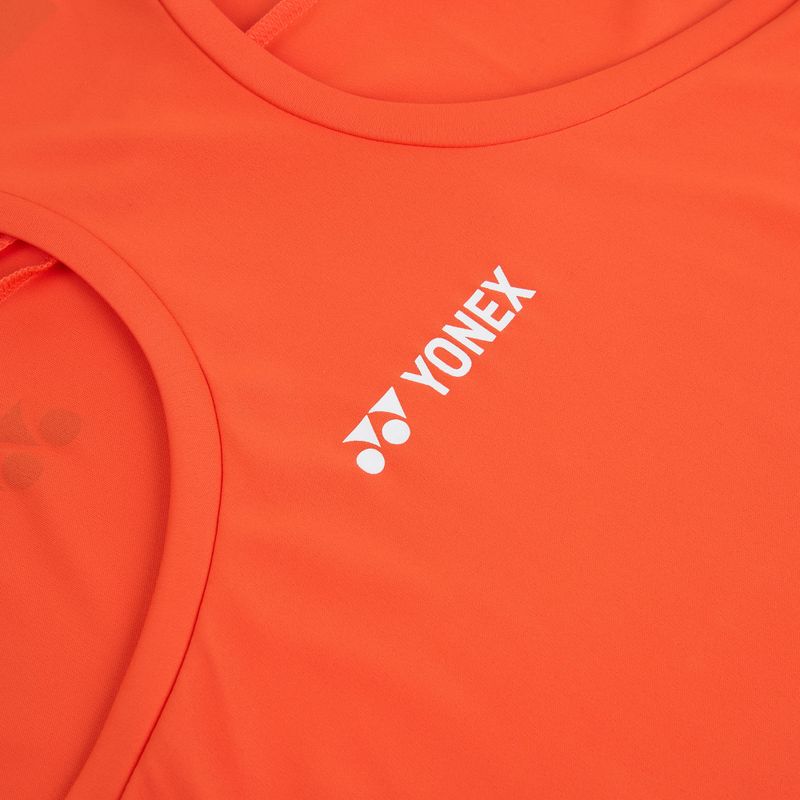 Дамска тениска/фланелка за тенис YONEX 16853 Practice Tank In cyber orange 4