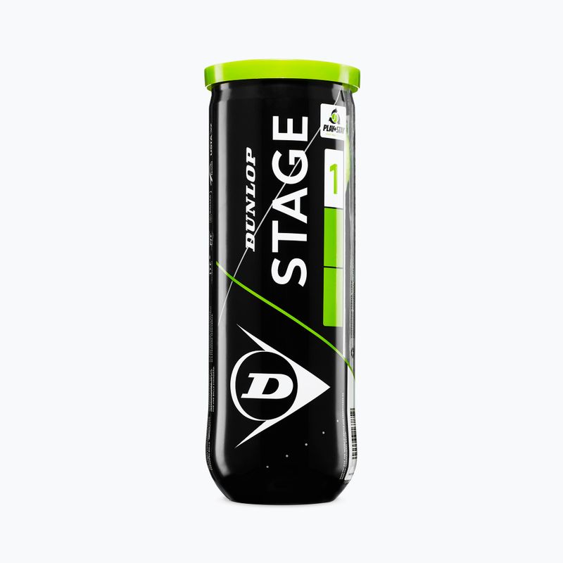 Детски топки за тенис Dunlop Stage 1 3 бр. зелени 601338 2