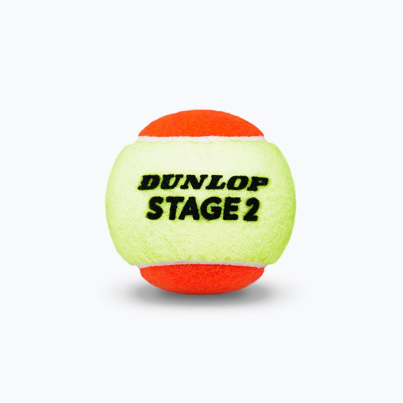 Детски топки за тенис Dunlop Stage 2 3 бр. оранжеви/жълти 601339 3