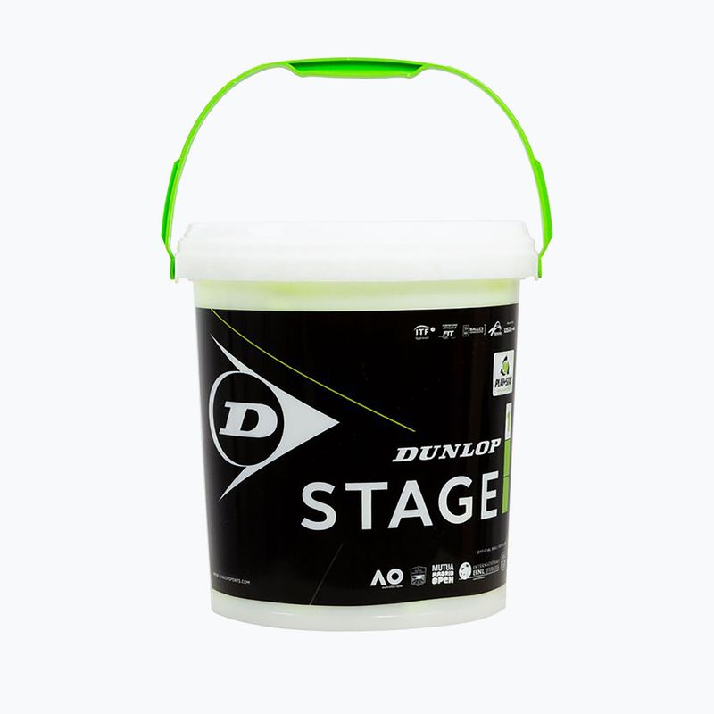 Детски топки за тенис Dunlop Stage 1 60 бр. зелени 601342