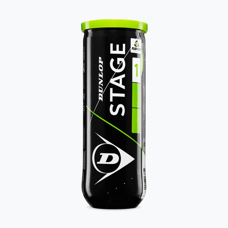 Тенис топки Dunlop Stage 1 3 pack green 2