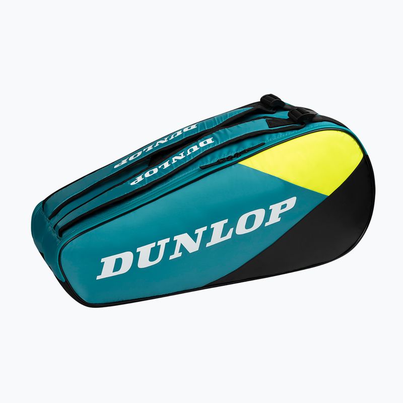 Чанта за тенис на Dunlop SX-Club 6 RKT тил/черно/жълто 2