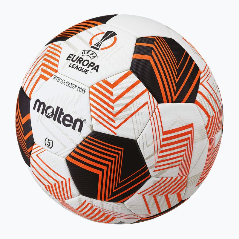 Molten football F5U5000-34 Fifa UEFA Europa League 23/24 white/orange size 5 3