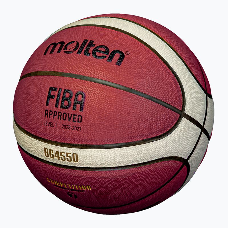 Баскетболна топка Molten basketball B7G4550 FIBA brown размер 7 2