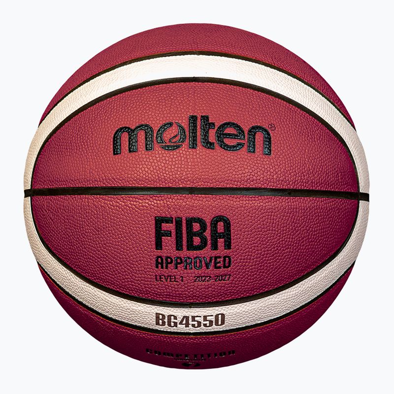 Баскетболна топка Molten B6G4550 FIBA brown размер 6