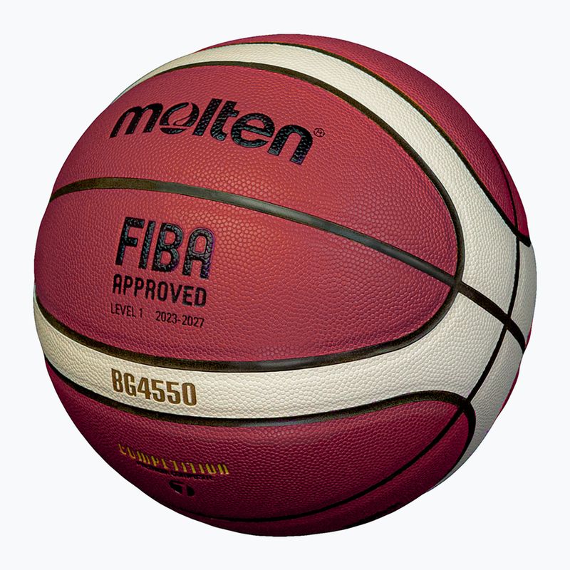 Баскетболна топка Molten basketball B7G4050 FIBA brown размер 7 2