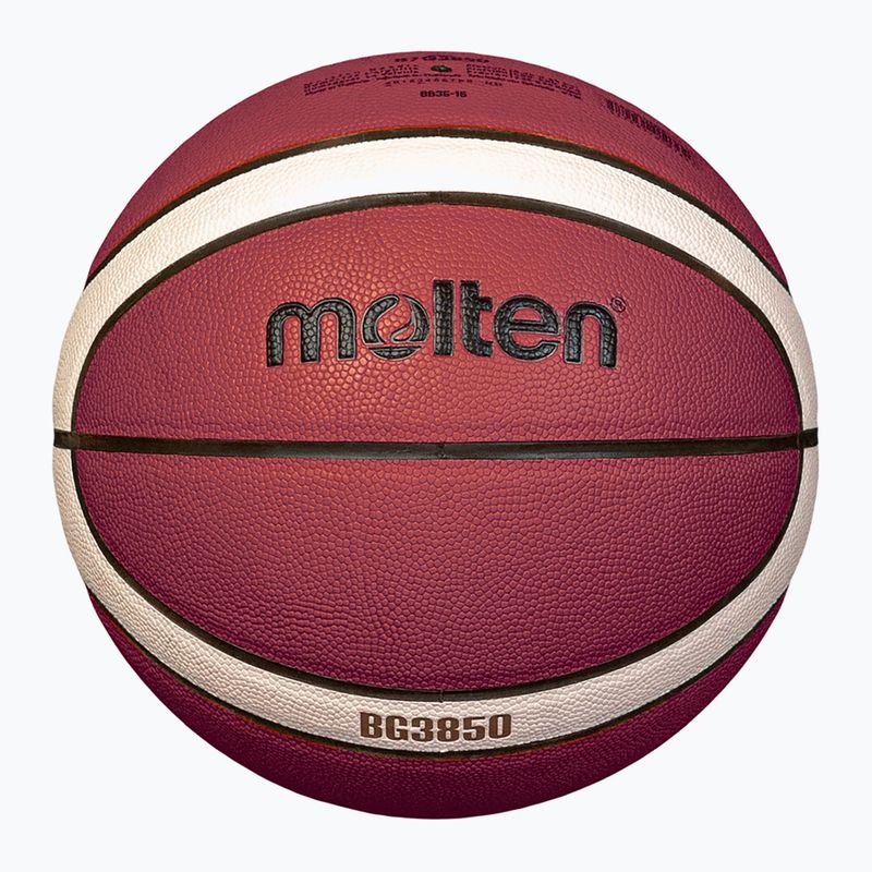 Баскетболна топка Molten basketball B7G3850 FIBA brown размер 7 2