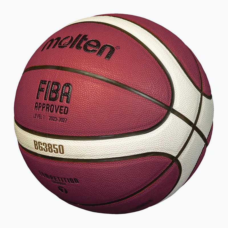 Баскетболна топка Molten basketball B7G3850 FIBA brown размер 7 3