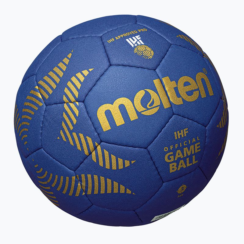 Хандбална топка Molten H3A5000-B OFFICIAL BALL IHF blue размер 3 3