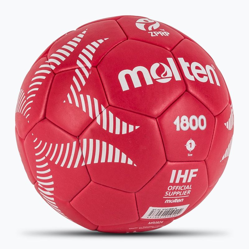 Хандбална топка Molten H1A1800-PL red размер 1 2