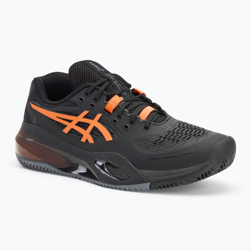 ASICS мъжки обувки за тенис Gel-Resolution X Clay black/ shocking orange