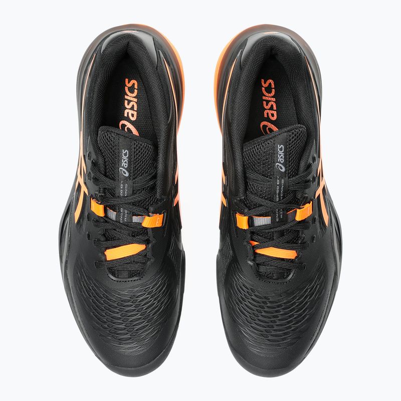 ASICS мъжки обувки за тенис Gel-Resolution X Clay black/ shocking orange 12