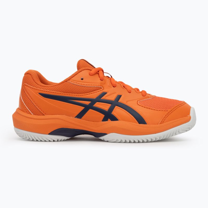 Детски обувки за тенис ASICS Gel-Game 10 GS Clay Jr nova orange/indigo fog 2