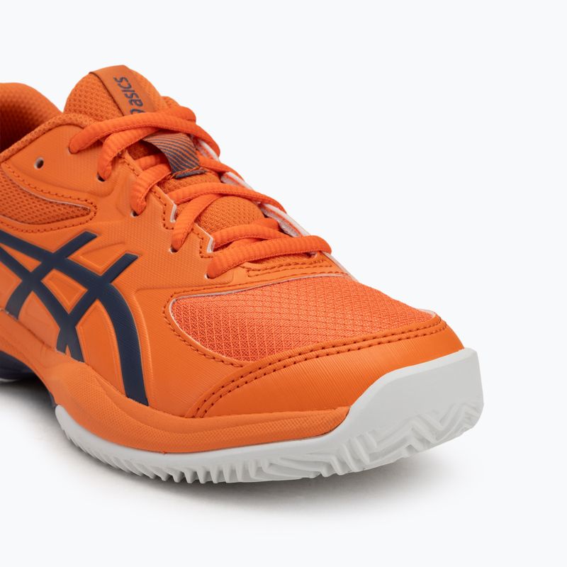 Детски обувки за тенис ASICS Gel-Game 10 GS Clay Jr nova orange/indigo fog 7