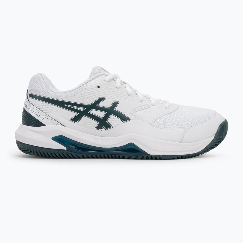 ASICS мъжки обувки за тенис Gel-Dedicate 8 Clay white/saxon green 2