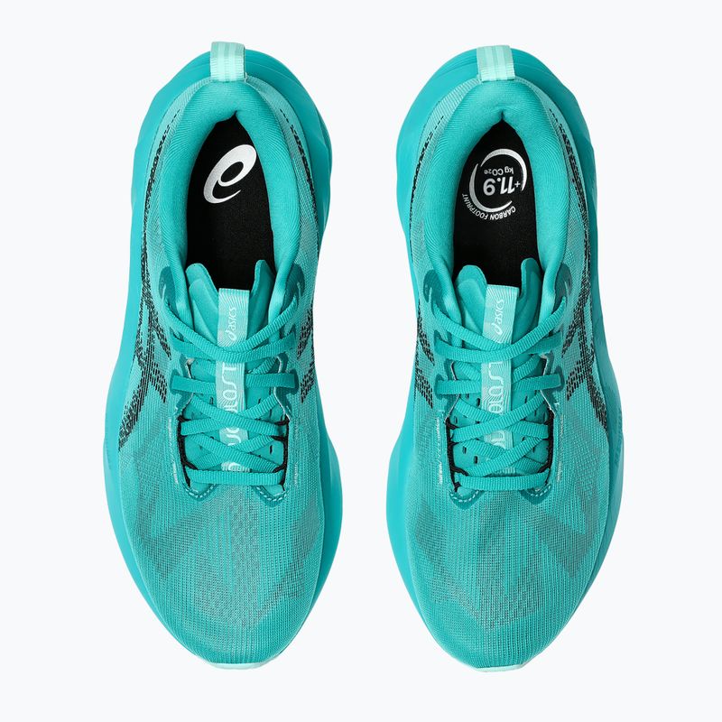 Мъжки обувки за бягане ASICS Novablast 5 wave teal/black 12