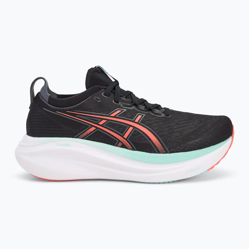 ASICS мъжки обувки за бягане Gel-Nimbus 27 black/coral reef 2