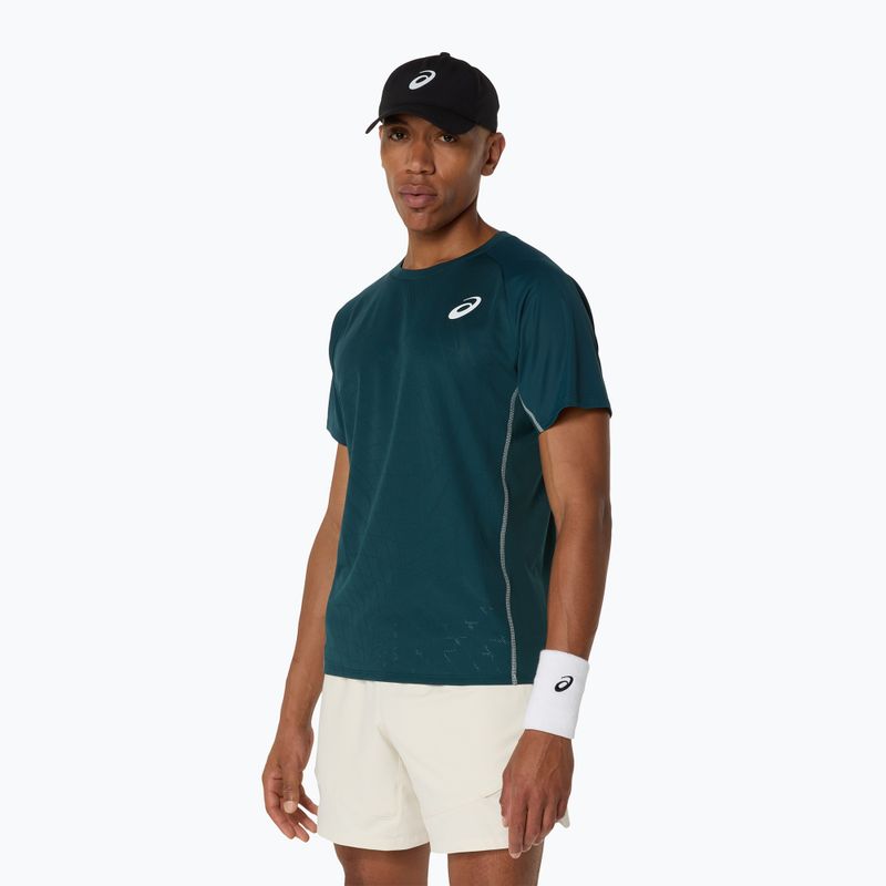 Мъжка тенис фланелка ASICS Match Actibreeze Top saxon green 4