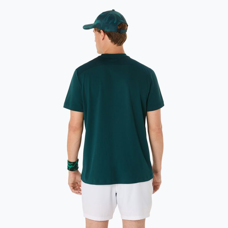 Мъжка тенис фланелка ASICS Court Top saxon green 3