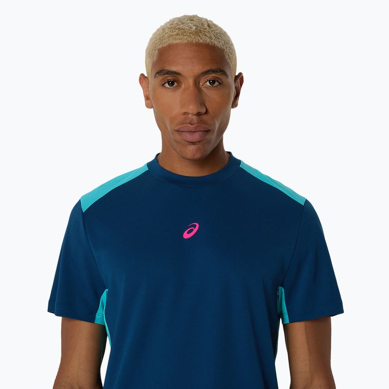 Мъжка фланелка за тенис ASICS Padel Court Top mako blue 4
