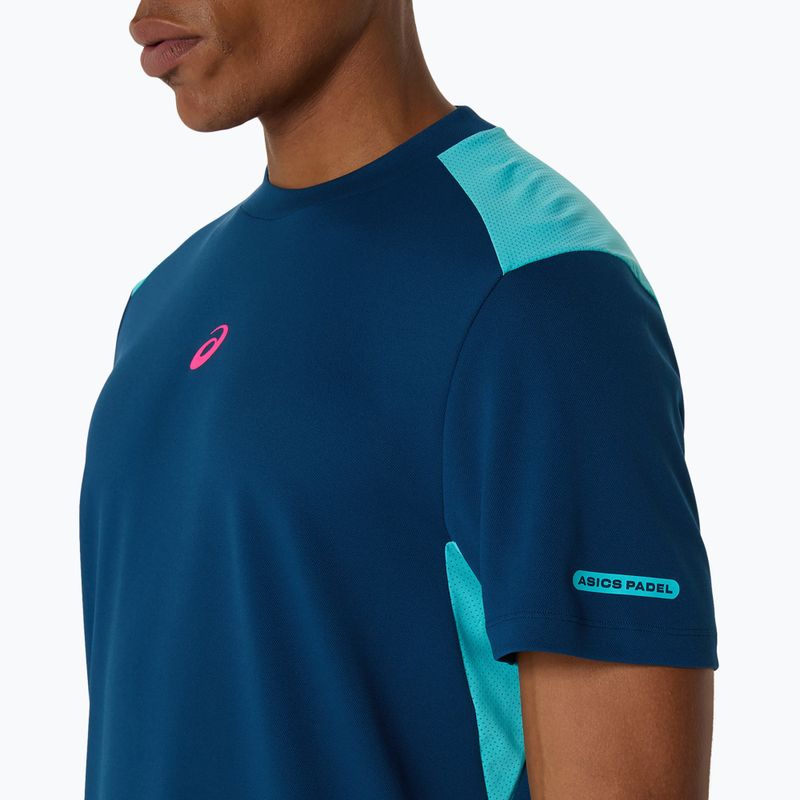 Мъжка фланелка за тенис ASICS Padel Court Top mako blue 5