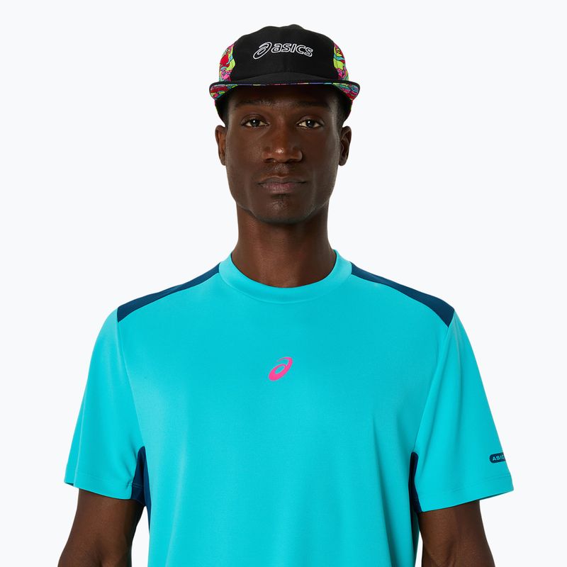Мъжка фланелка за тенис ASICS Padel Court Top energy aqua 4