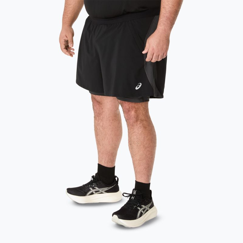 Мъжки къси панталони за бягане ASICS Road 2N1 5IN black/graphite grey 4
