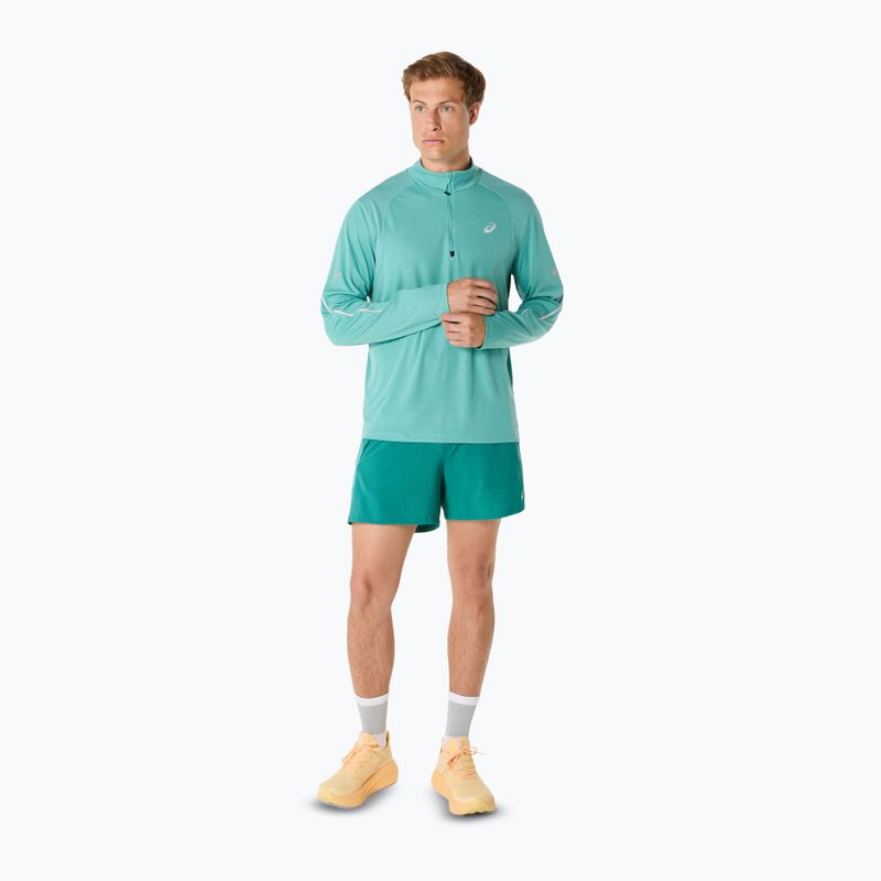 Мъжка блуза с дълъг ръкав за бягане ASICS Road Lite-Show 1/2 Zip light teal 2