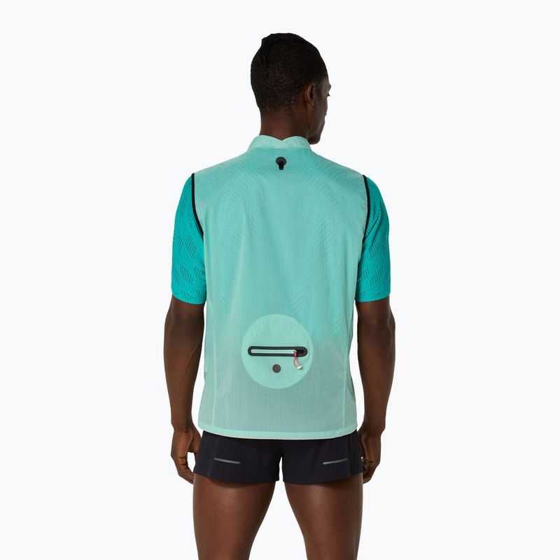 Мъжки елек за бягане Asics Metarun Packable oasis green 3
