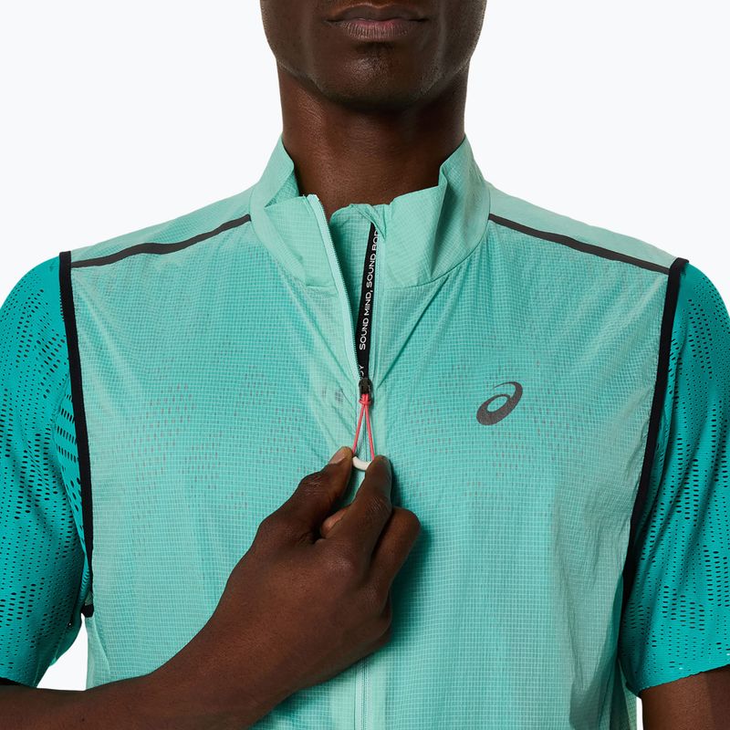 Мъжки елек за бягане Asics Metarun Packable oasis green 5