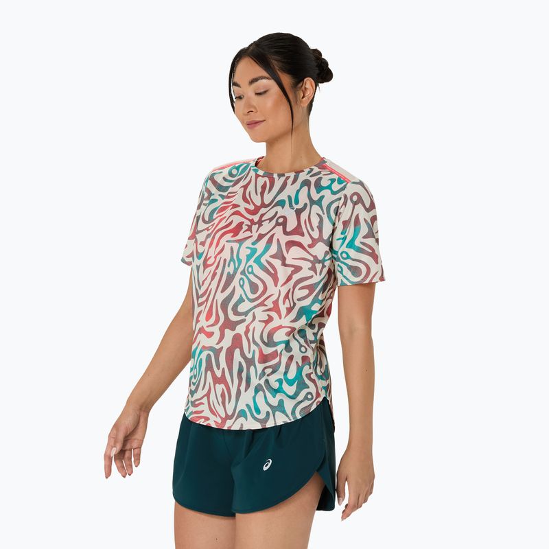 Дамска тениска за бягане ASICS Road All Over Print Top birch 4