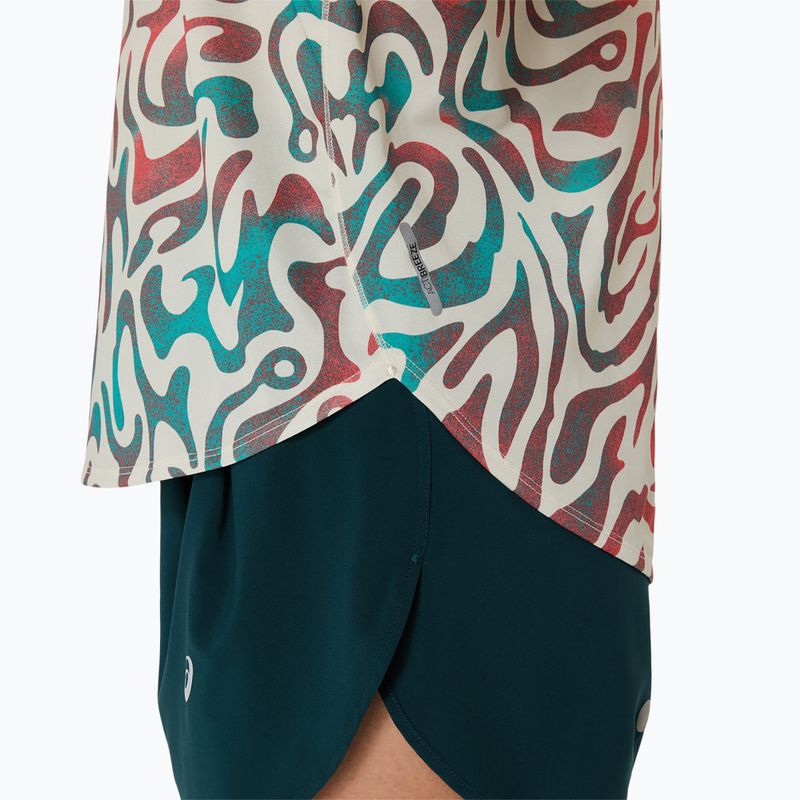 Дамска тениска за бягане ASICS Road All Over Print Top birch 6