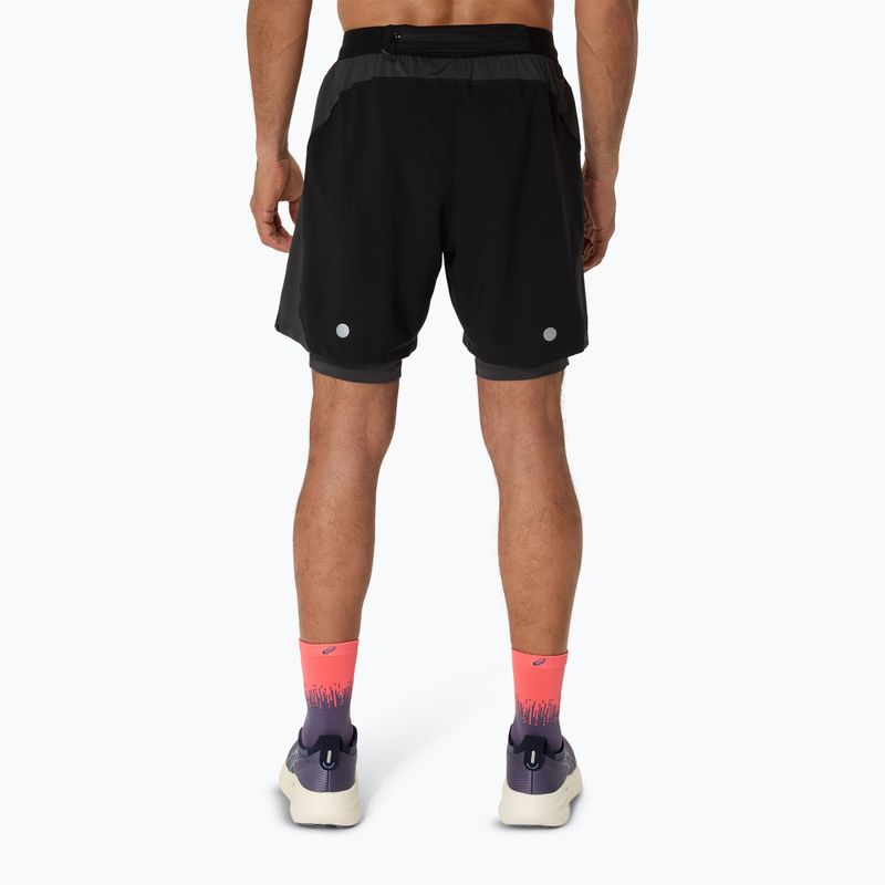 Мъжки къси панталони за бягане ASICS Road 2N1 7IN performance black/graphite grey 3