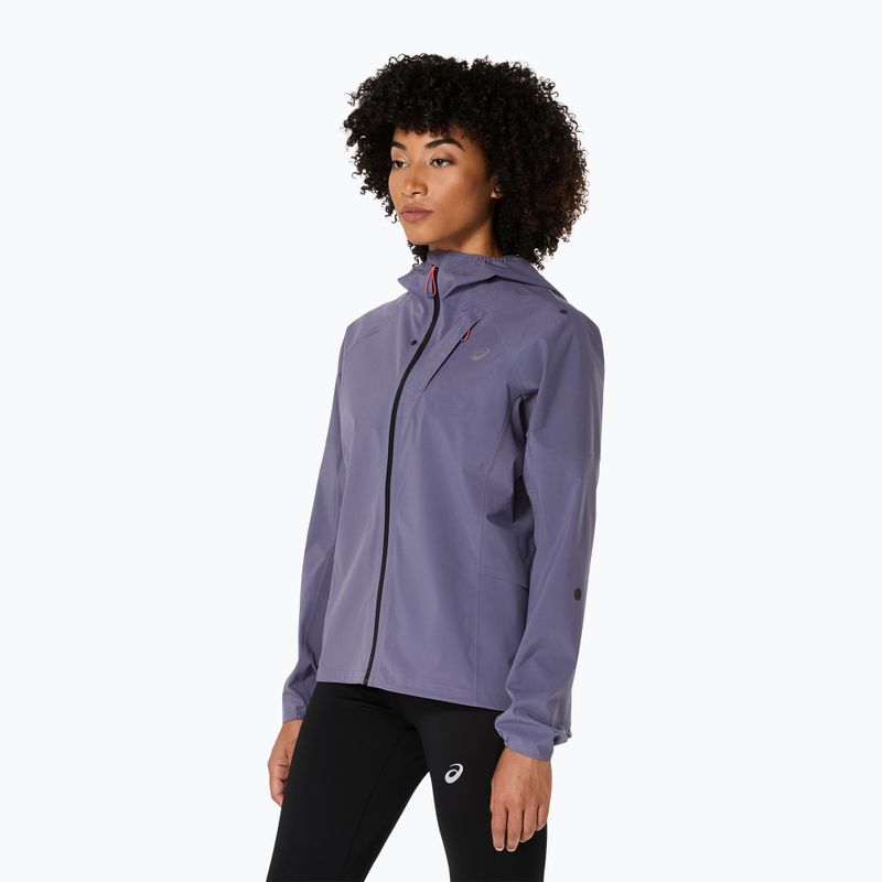 Дамско яке за бягане ASICS Metarun Waterproof greyish purple 4