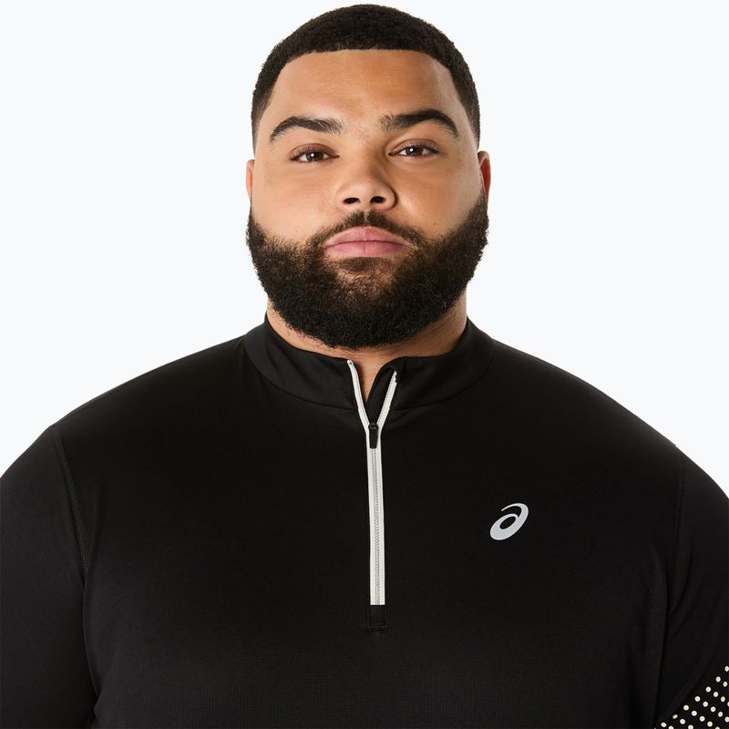 Мъжка блуза с дълъг ръкав за бягане ASICS Icon LS 1/2 Zip performance black 5