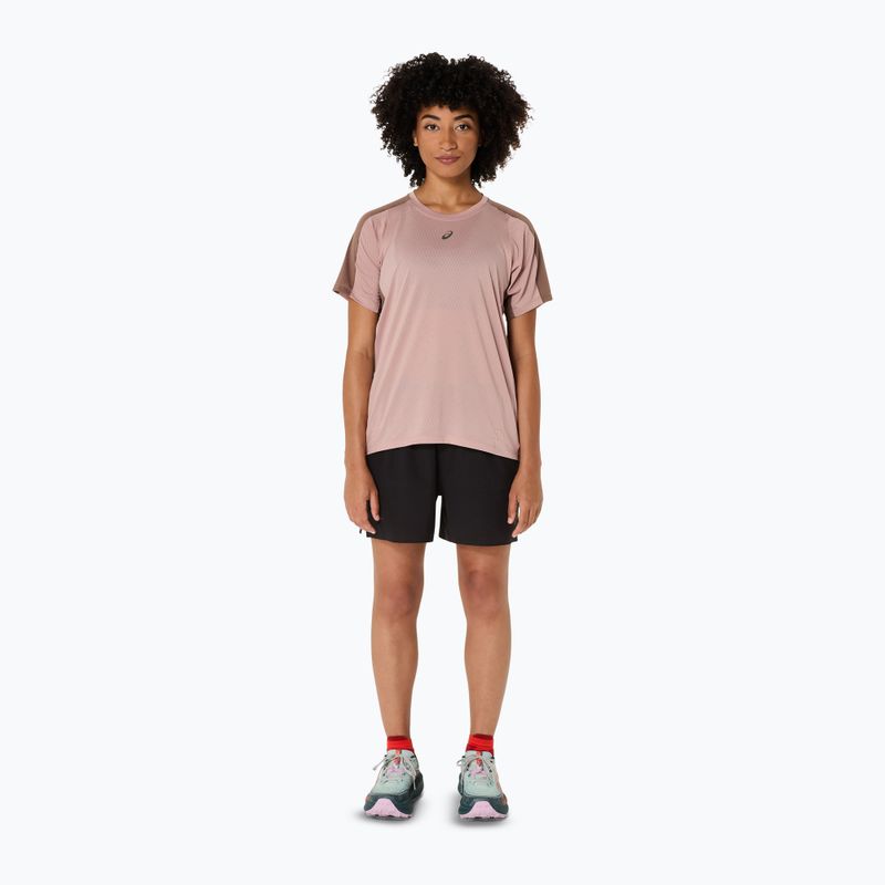 Дамска тениска за бягане ASICS Fujitrail Elite Top neutral pink/taupe grey 2